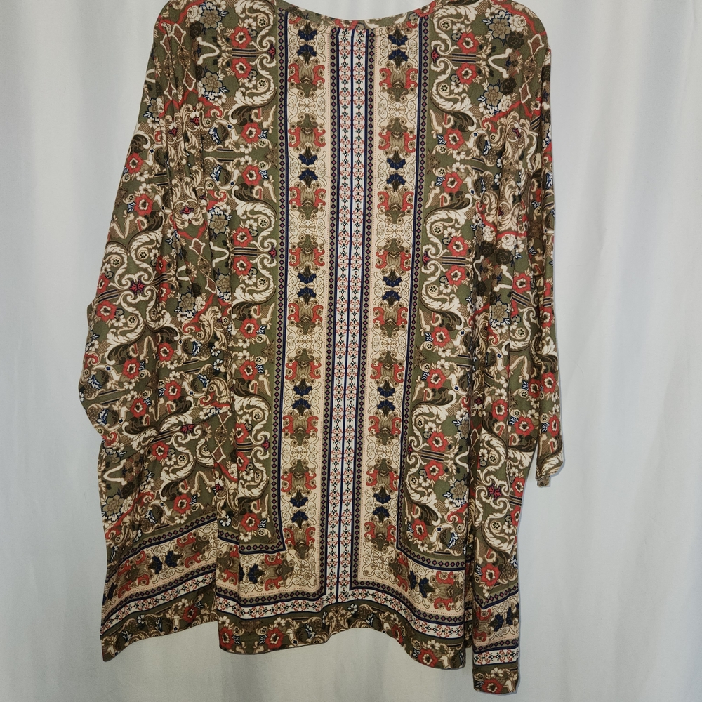 Catherines Multicolor Patterned Top Size 3XWP #bo… - image 4